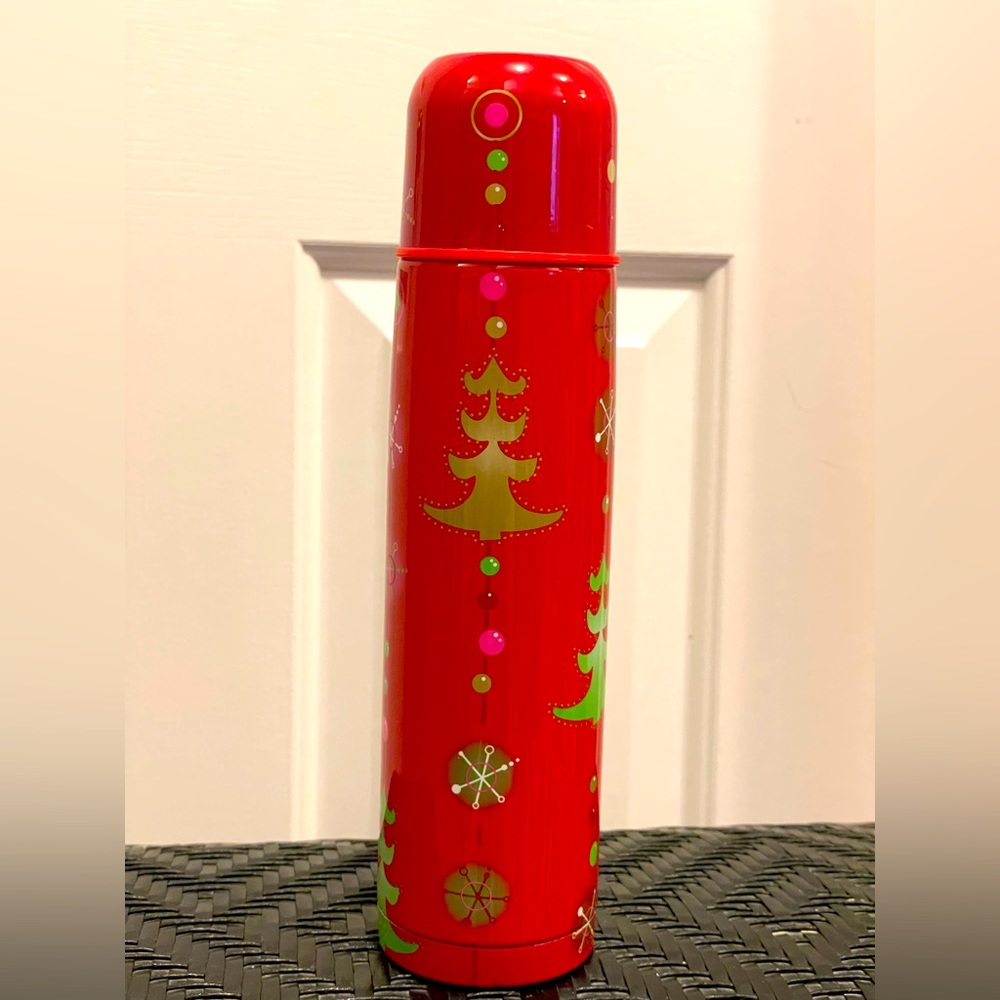 STARBUCKS Pylones Limited edition Christmas Tree Metal Thermos - 17 oz.
